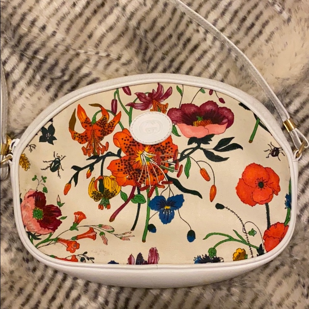 Floral Gucci crossbody